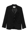 Barena Venezia Satin-lapel Three-button Blazer In Black