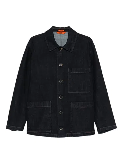 Barena Venezia Stae Buttoned Denim Jacket In Blue