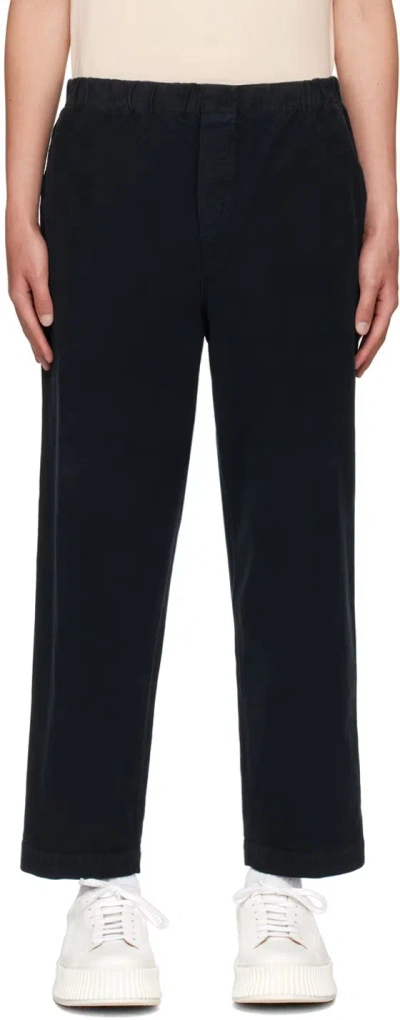 Barena Venezia Straight-leg Stretch Casual Pants In Black