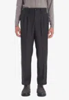 Barena Venezia Straight-leg Wool Pants In Black
