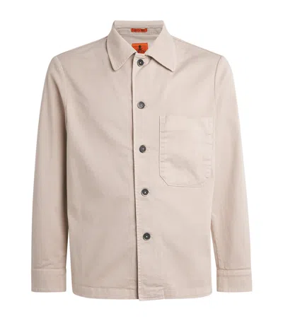 Barena Venezia Stretch-cotton Overshirt In Neutral