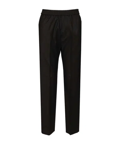 Barena Venezia Stretch Waist Casual Pants In Black