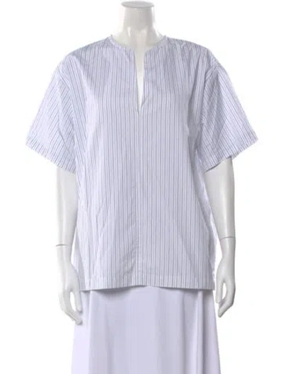 Pre-owned Barena Venezia Striped Asymmetrical Top W/ Tags In Multi