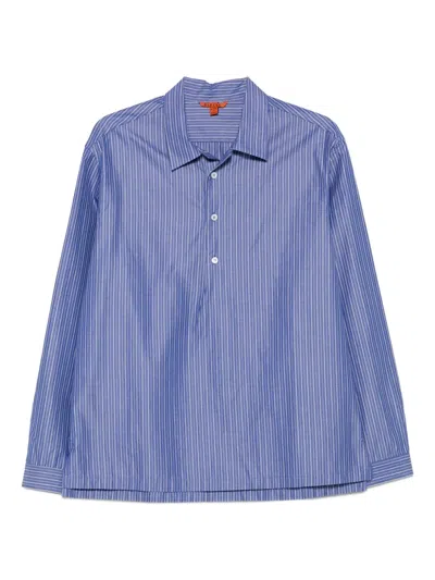 Barena Venezia Striped Long-sleeve Shirt In Blue