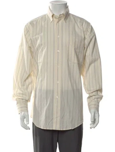 Pre-owned Barena Venezia Striped Long Sleeve Shirt In Neutral