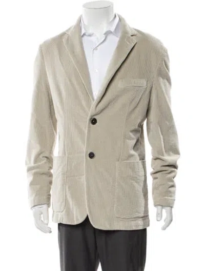Pre-owned Barena Venezia Striped Peacoat W/ Tags In Neutral
