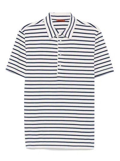 Barena Venezia Striped Polo Shirt In Neutrals
