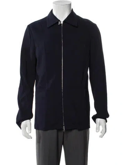 Pre-owned Barena Venezia Striped Utility Jacket In Blue