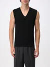 Barena Venezia V-neck Ribbed-knit Wool Vest In Black