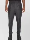 Barena Venezia Tailored Wool Trousers With Pleats And Adjusters In Gray