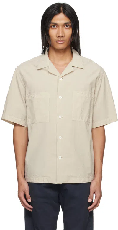Barena Venezia Solana Camp-collar Seersucker Shirt In 530