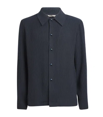 Barena Venezia Textured Shirt In Navy