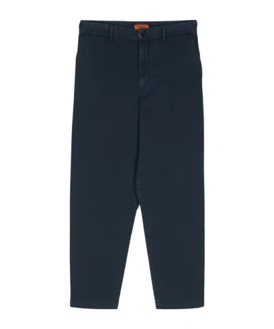 BARENA VENEZIA TEXTURED TAPERED COTTON TROUSERS