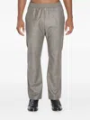 Barena Venezia Tosador Bita Elasticated-waistband Wool Trousers In Gray
