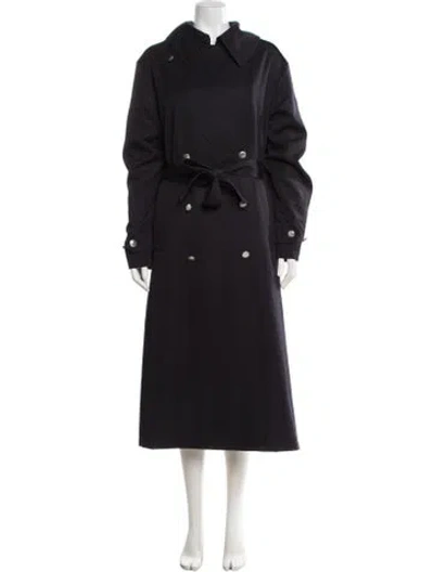 Pre-owned Barena Venezia Trench Coat In Blue