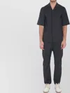 Barena Venezia Atila Tropical Short-sleeved Shirt In Black