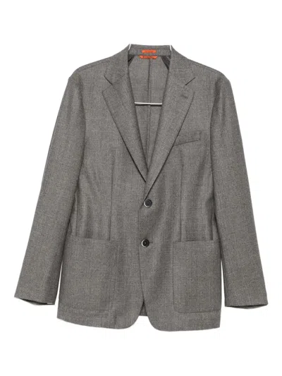 Barena Venezia Two-button Wool Blazer In Gray