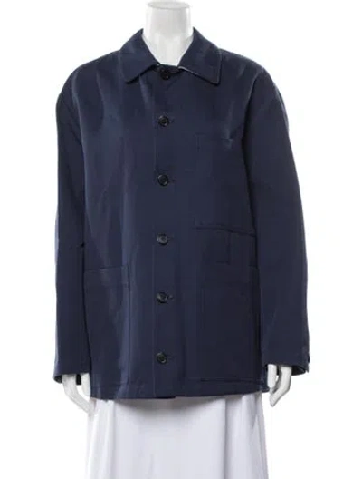 Pre-owned Barena Venezia Utility Jacket W/ Tags In Blue
