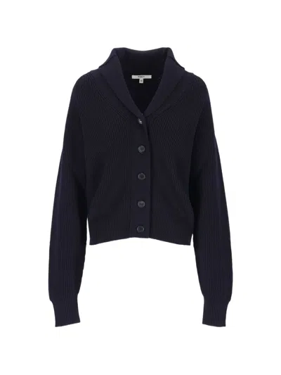 Barena Venezia Vanni Ribera Ribbed Shawl-collar Cardigan In Blue