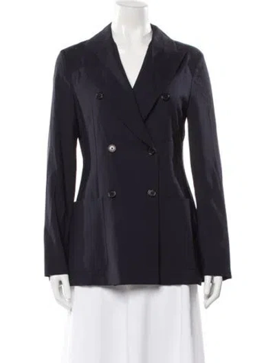 Pre-owned Barena Venezia Virgin Wool Blazer W/ Tags In Blue