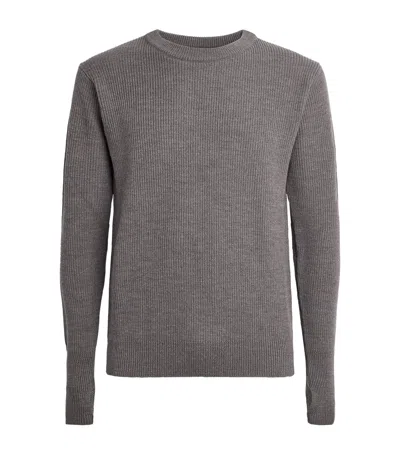Barena Venezia Virgin Wool Crew-neck Sweater In Gray