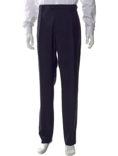 Pre-owned Barena Venezia Virgin Wool Dress Pants In Blue