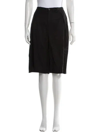 Pre-owned Barena Venezia Virgin Wool Knee-length Shorts W/ Tags In Black