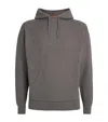 Barena Venezia Virgin Wool Knitted Hoodie In Gray