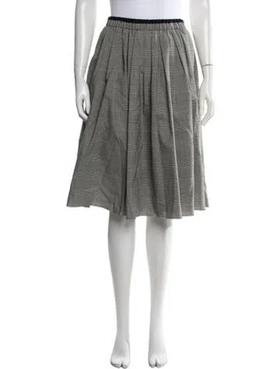 Pre-owned Barena Venezia Virgin Wool Midi Length Skirt W/ Tags In Grey