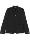Barena Venezia Barena Mens Cedrone Cotton Seersucker Overshirt In Grey