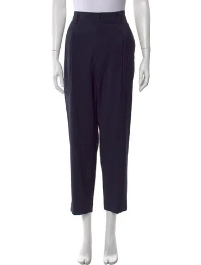 Pre-owned Barena Venezia Virgin Wool Straight Leg Pants W/ Tags In Blue