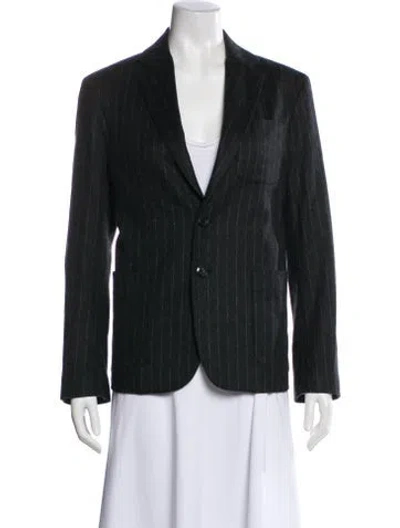 Pre-owned Barena Venezia Virgin Wool Striped Blazer In Multi