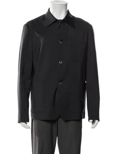 Pre-owned Barena Venezia Virgin Wool Utility Jacket In Gray