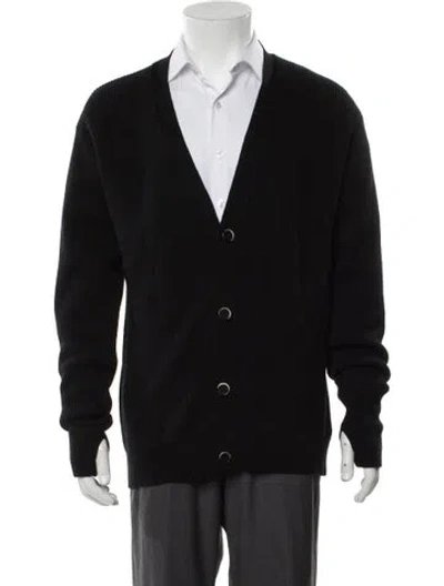 Pre-owned Barena Venezia Virgin Wool V-neck Cardigan In Black