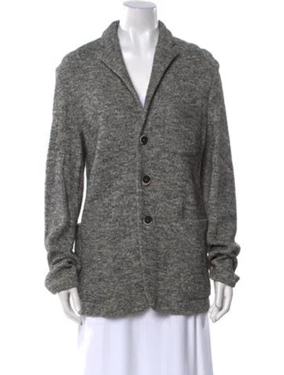 Pre-owned Barena Venezia Virgin Wool V-neck Sweater In Gray