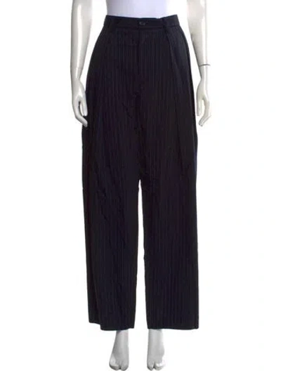 Pre-owned Barena Venezia Virgin Wool Wide Leg Pants W/ Tags In Black
