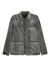 Barena Venezia Visal Osal Corduroy Pocket Overshirt In Gray