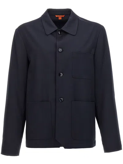 Barena Venezia Barena Mens Navy Overshirt Visal In Multi