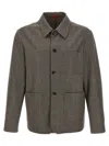 Barena Venezia Barena 'visal' Overshirt In Gray