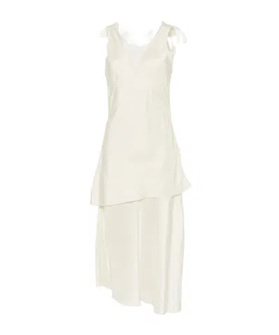 Barena Venezia V-neck Dress In White