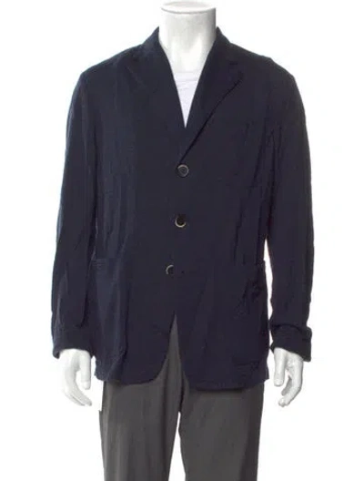 Pre-owned Barena Venezia V-neck Long Sleeve Cardigan In Blue