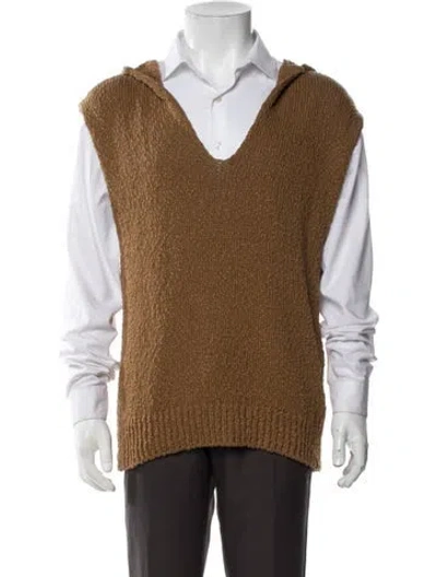 Pre-owned Barena Venezia V-neck Sleeveless Pullover W/ Tags In Brown
