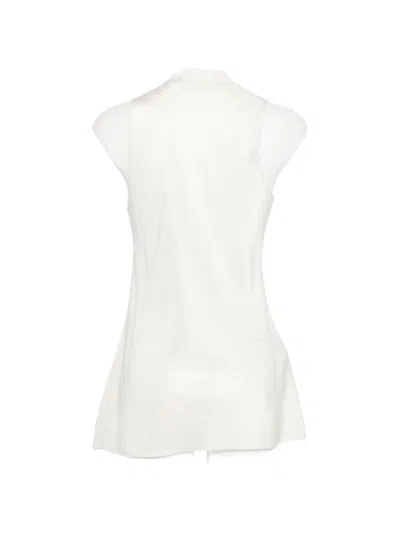 Barena Venezia V-neck Sleeveless Top In White