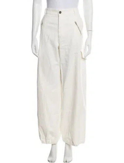 Pre-owned Barena Venezia Wide Leg Pants W/ Tags In Neutrals/white