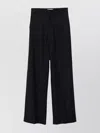 Barena Venezia Wide Leg Trousers Back Pockets In Animal Print
