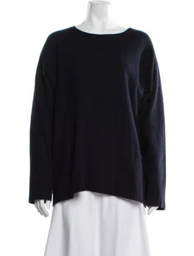 Pre-owned Barena Venezia Wool Bateau Neckline Sweater W/ Tags In Black