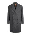 Barena Venezia Double-breasted Melton Wool-blend Coat In Black