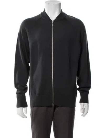 Pre-owned Barena Venezia Wool Bomber Jacket In Grey