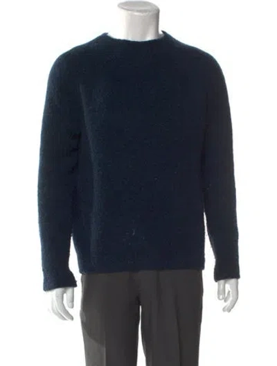 Pre-owned Barena Venezia Wool Crew Neck Pullover In Blue
