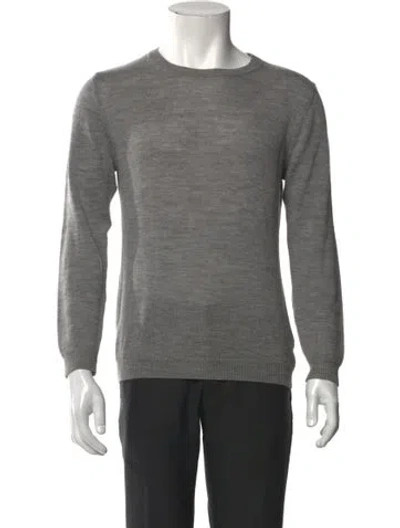 Pre-owned Barena Venezia Wool Crew Neck Pullover In Gray